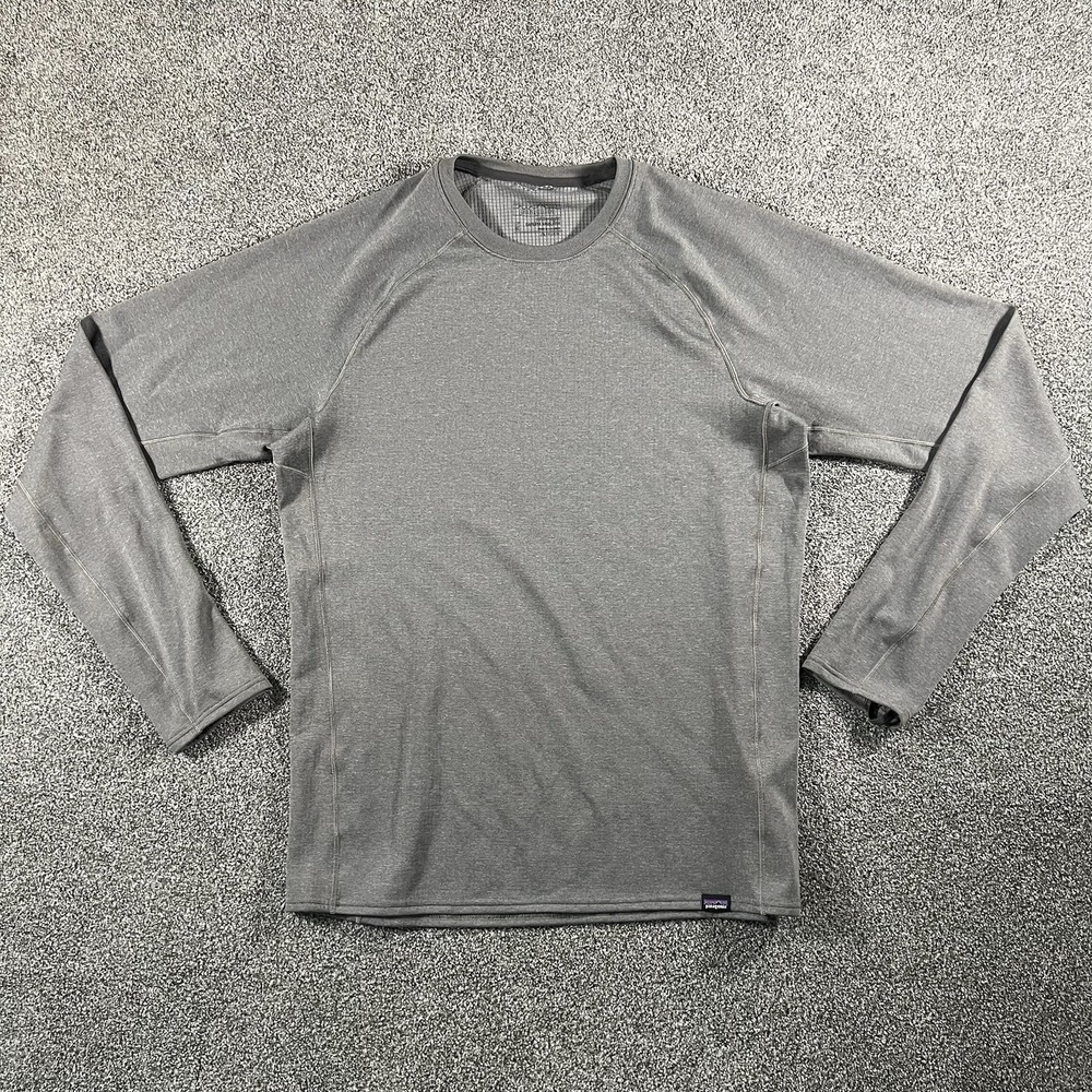 Patagonia Capilene Midweight Crew Baselayer Gray Long Sleeve Men’s Medium